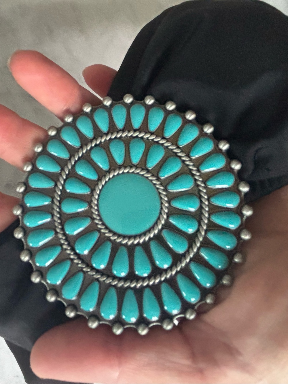 Victoria's Secret Y2K strapless bikini top w/ Turquoise Medallion - Picture 3 of 10